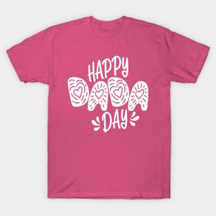 Happy Dada Day Happy Father's Day Typography T-Shirt